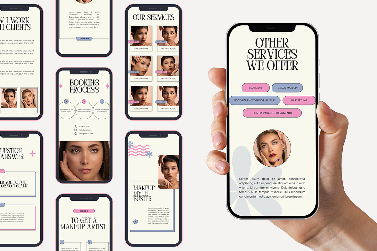 Esthetician Instagram Template, a Social Media Template by Anna Design Studio (Photo 9 of 11)