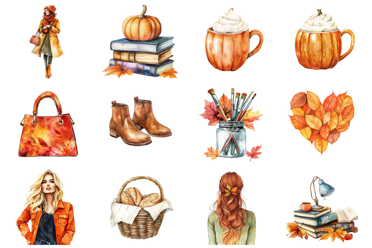 Cozy Autumn Planner Clipart, an Illustration by Design Market (Photo 2 of 3)
