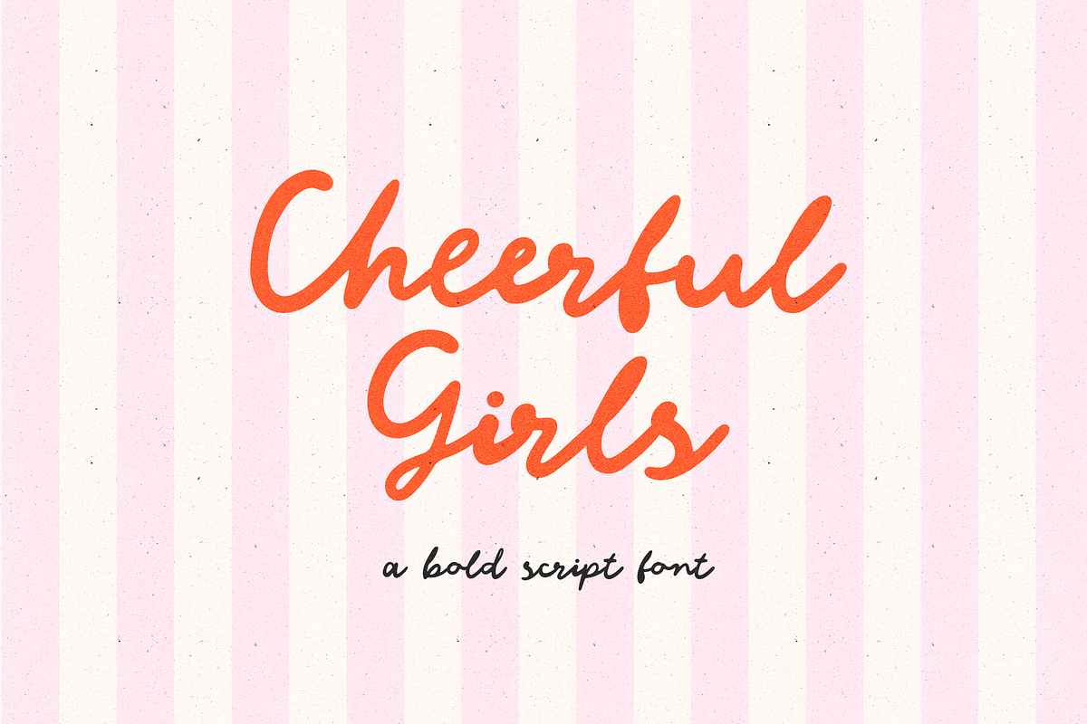 Cheerful Girls Retro Vibes Script, a Script Font by Kaya Fonts (Photo 41 of 42)