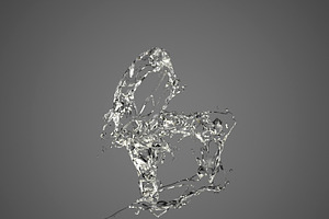 Splash Liquid Alphabet: B