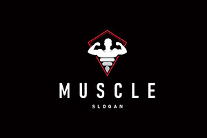 fitness club design gym logo, a Branding & Logo Template by Maylianaw28
