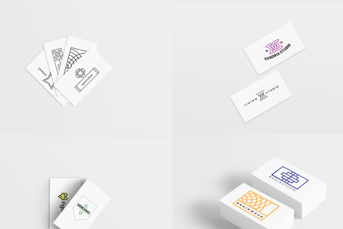 Minimal Geometric Logo Marks, a Branding & Logo Template by Warna Works (Photo 3 of 10)