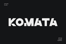 Komata – Bold Geometric Display Font