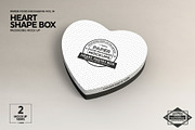 Paper Heart Box Packaging Mockup, a Packaging Mockup by INCDesign (Thumbnail 2 of 6)