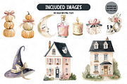 Spooky Season Watercolor Clipart, an Object Illustration by TatiMockup (Thumbnail 4 of 5)
