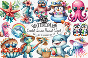 Coastal Summer Animal Png, an Illustration by Designking (Thumbnail 1 of 4)