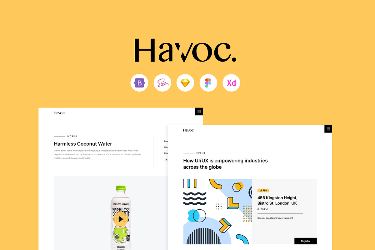 Havoc Agency Template - Bootstrap 5, a HTML Template by Fabrx Design (Photo 1 of 5)