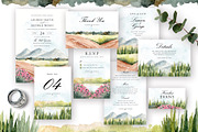 Nature Landscape Wedding Suite, an Invitation Template by wulano (Thumbnail 1 of 6)