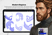 1500+ Hair Procreate Bundle, a Brush Add-On by Selentaori Studio (Thumbnail 10 of 15)
