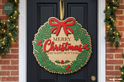 Christmas Door Sign Svg Bundle, a Decorative Illustration by svgocean (Thumbnail 8 of 11)