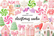 Christmas sugar cookie clipart, an Illustration by CreationArt (Thumbnail 1 of 7)