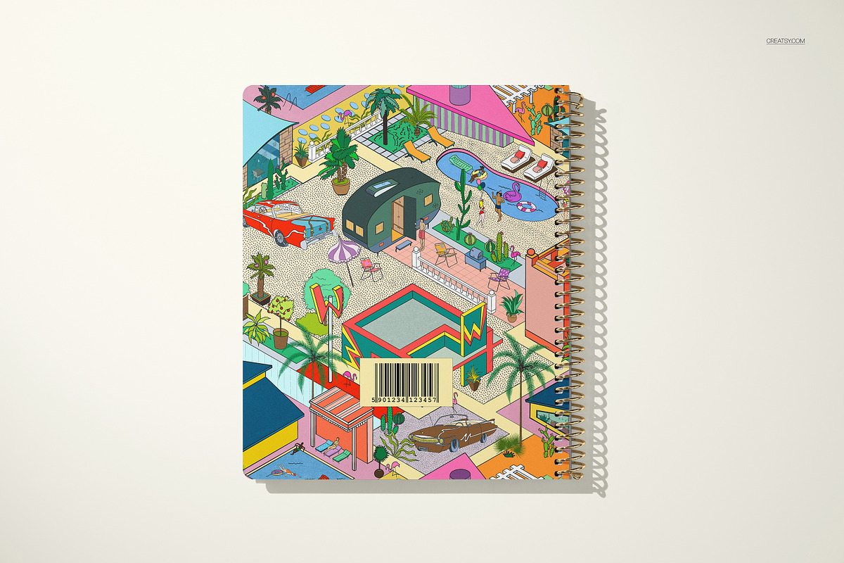 Weekly & Monthly Planner Mockup Set, a Merchandise Mockup by creatsy5 (Photo 5 of 12)
