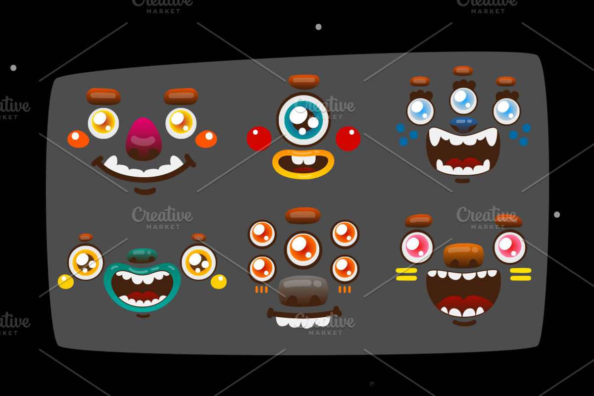 Funny monster creation kit, an Object Illustration by nenochka (Photo 3 of 4)