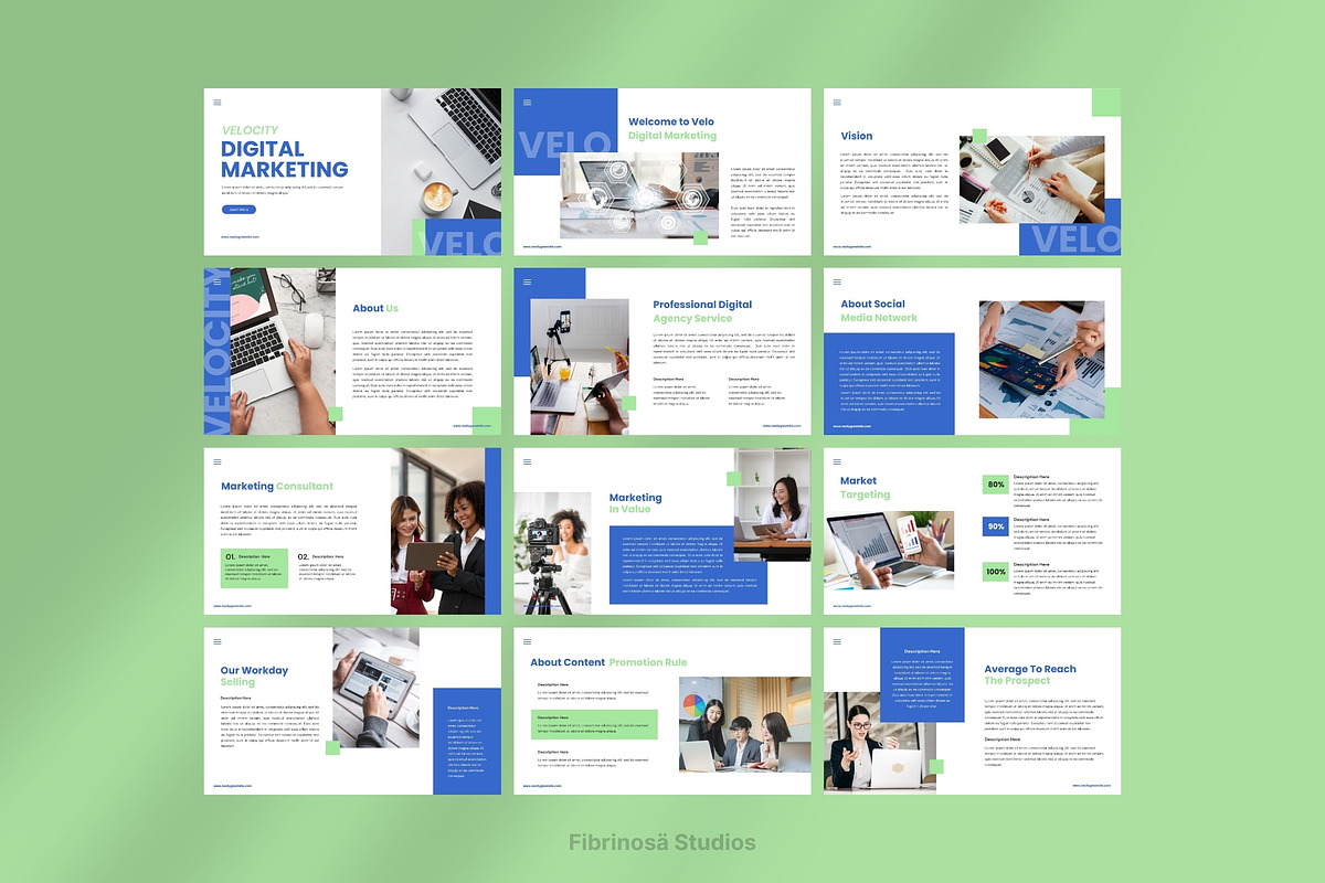 Velocity Digital Marketing, a Presentation Template by FIBRINOSÄ (Photo 3 of 10)