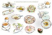 Watercolor Cafe and Sushi Bar, a Food Illustration by Budogoshch (Thumbnail 4 of 4)