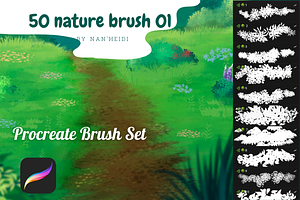 50 Natural Procreate Brushes