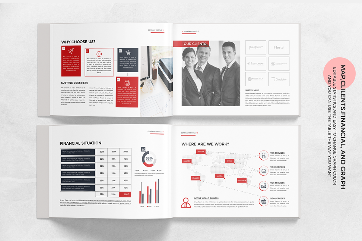 A5 Company Profile, Canva, Docx, PPT, a Brochure Template by Template Zone (Photo 6 of 12)