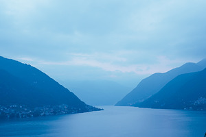 Lake among the mountains