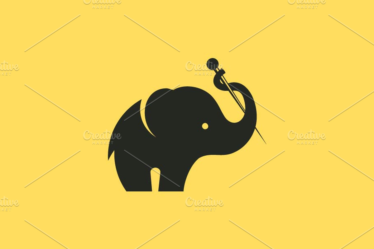 Elephant Acupuncture logo, a Branding & Logo Template by Akdesain