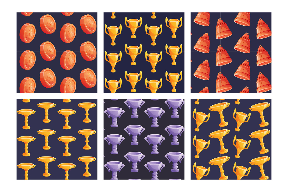 Olympic elements and awards |Pattern, an Object Illustration by EeKayStore (Photo 4 of 4)