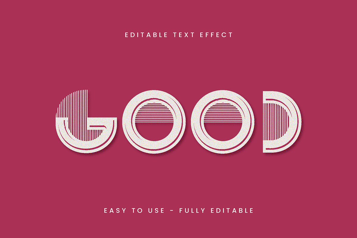 Geometric Line Art Text Effect