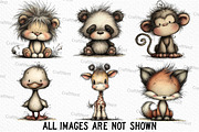 Baby Animal Clipart Bundle, an Illustration by Craft Nest (Thumbnail 3 of 6)