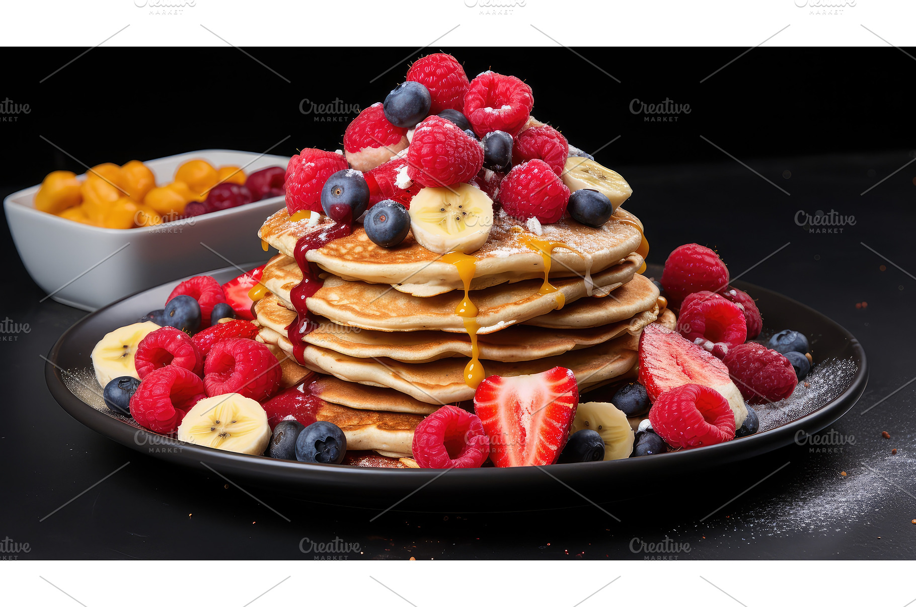 breakfast protein pancakes ai, a Food & Drink Photo by pikepicture