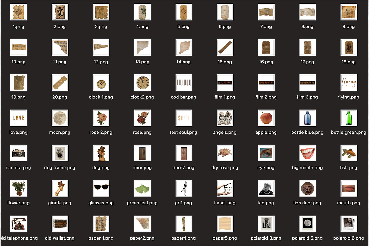 110 Vintage Collage Elements Bundle, an Object Graphic by Studio Angel Arts (Photo 2 of 7)