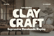 Claycraft - Handmade Display Font, a Sans Serif Font by HipFonts (Thumbnail 1 of 10)