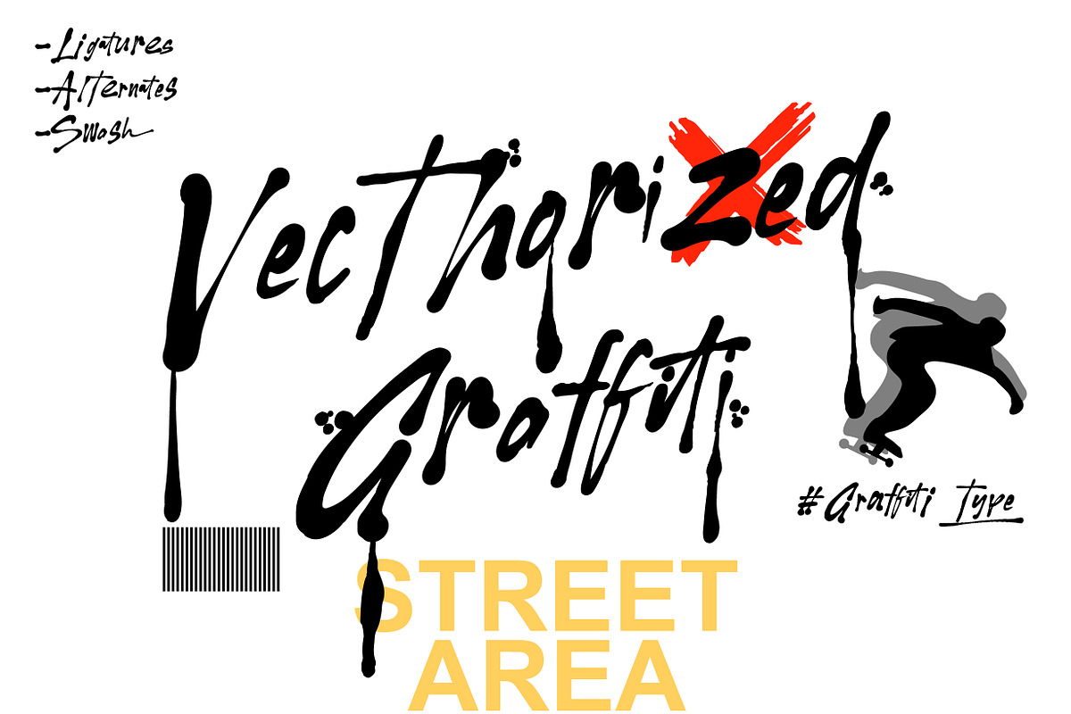 Vecthorized - Graffiti Type, a Symbol Font by NuType (Photo 1 of 10)