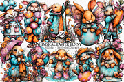 Whimsical Easter Bunny Clipart, an Illustration by Canvas Craft (Thumbnail 1 of 6)