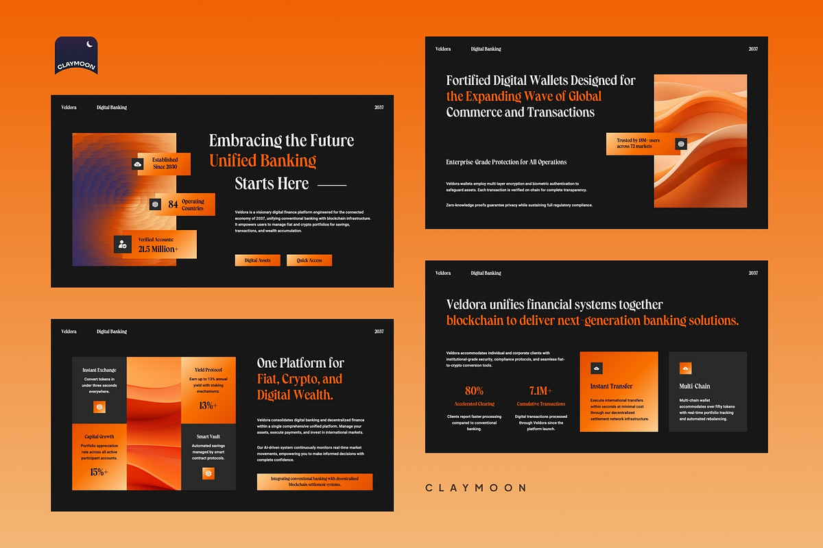 Digital Banking Platform Pitch Deck, a Presentation Template by Claymoon Lab (Photo 3 of 7)