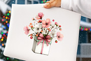 Flowers in gift box clipart, an Illustration by SinaCreation (Thumbnail 7 of 8)