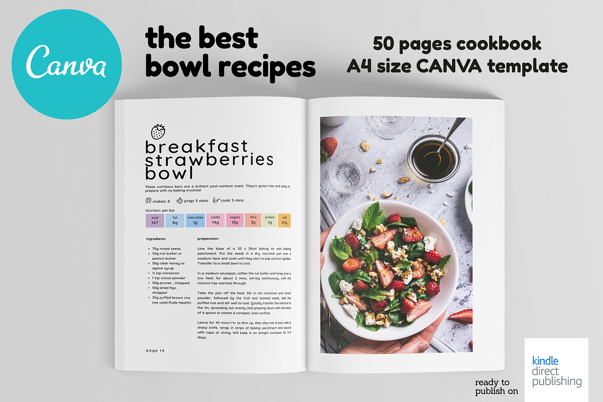 A4 Canva Recipes Cookbook Template, a Magazine Template by DeLaGranSiete (Photo 8 of 11)