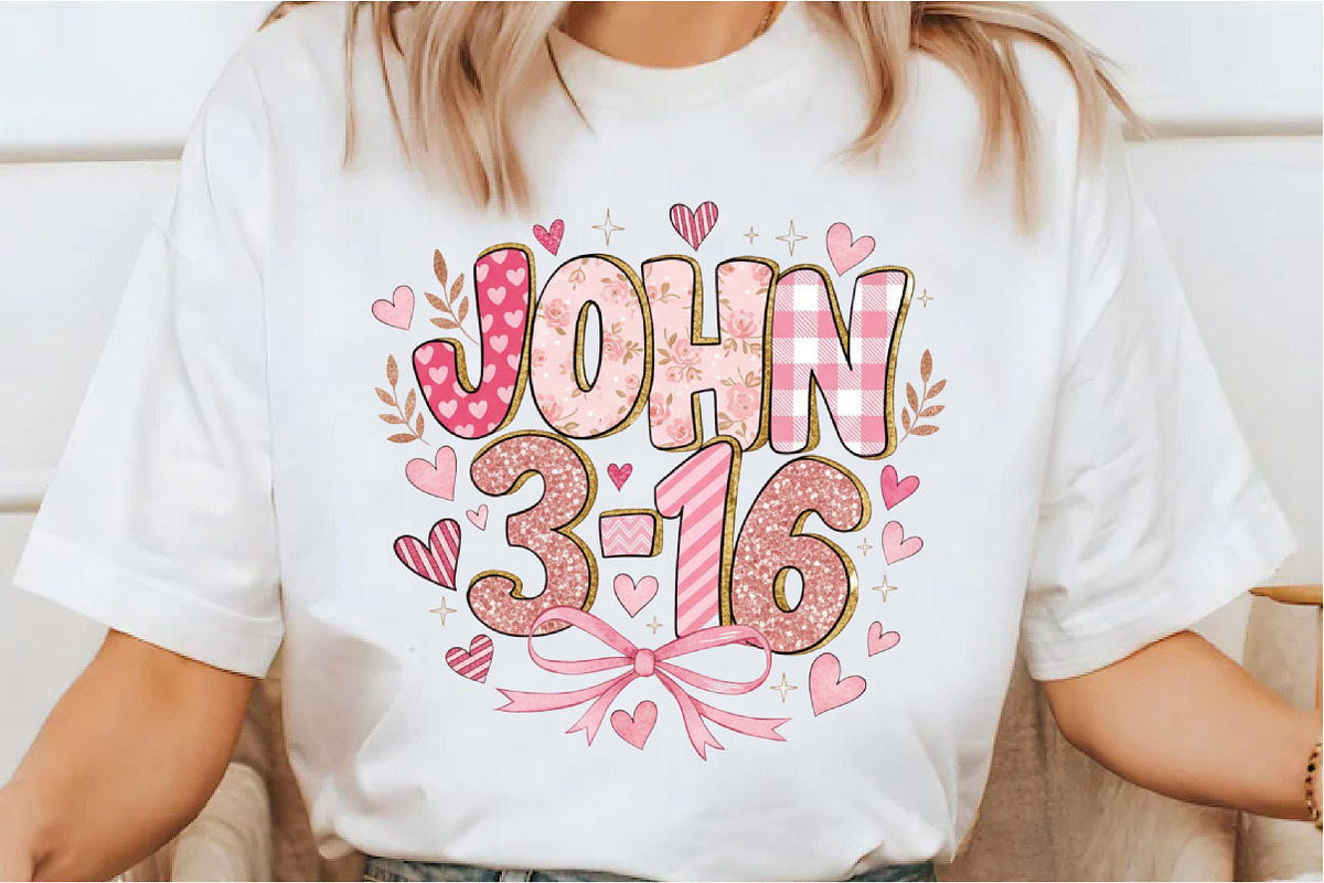 John 3.16 Png, Coquette Hearts Png, an Illustration by Designking (Photo 2 of 6)