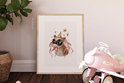 Unicorn watercolor clipart & pattern, an Animal Illustration by tatiletters (Thumbnail 9 of 9)