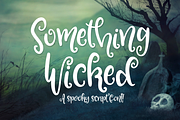 Something Wicked -spooky script font, a Font by Amber Nest Design (Thumbnail 1 of 10)