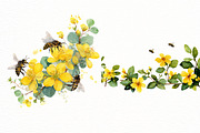 Spring Bees Border Clipart, an Illustration by Designworld (Thumbnail 5 of 6)