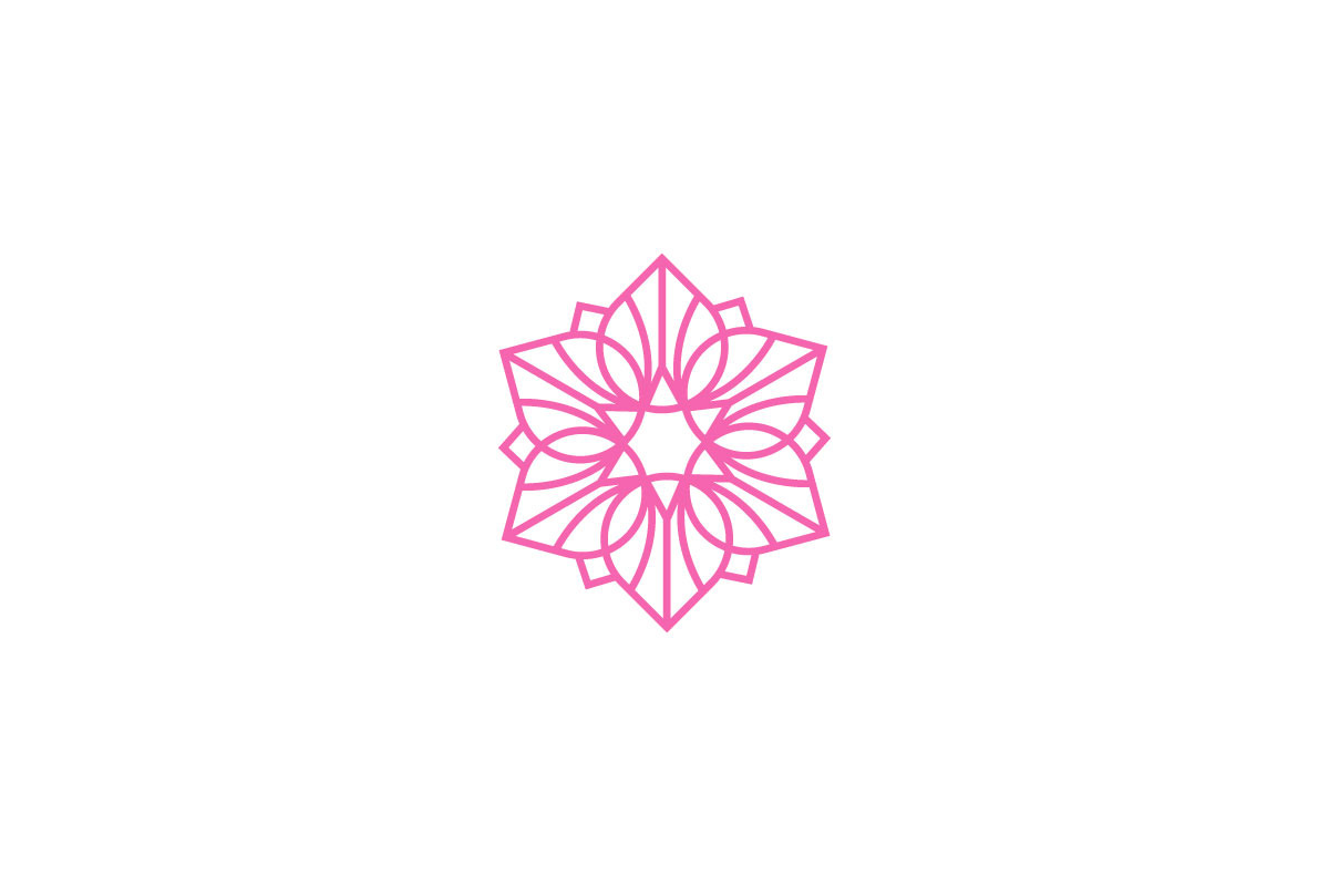 Floral Geometric Mandala Logo Design preview 8