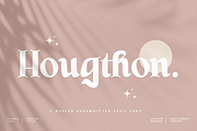 Hougthon - Modern Handwritten Serif, a Handwritten Font by overlaytemplates (Thumbnail 1 of 5)