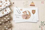 Bear World Vector Clipart & Patterns, an Animal Illustration by CpSnowy (Thumbnail 4 of 8)