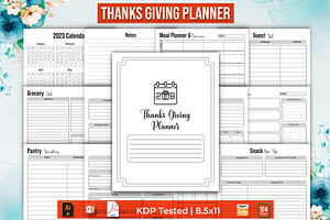 Thanksgiving Menu/Meal Planner