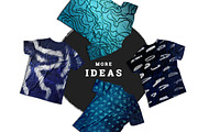 Blue Ocean Pattern Textures, a Pattern Graphic by Designbase (Thumbnail 5 of 5)