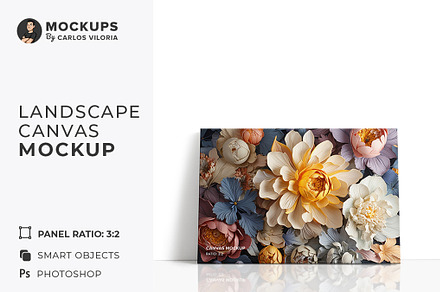 Front Landscape Canvas Mockup R-3x2