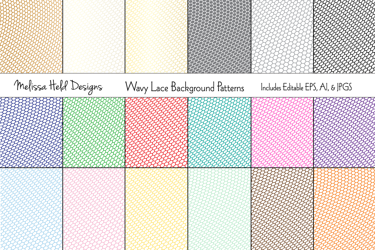 Wavy Lace Background Patterns