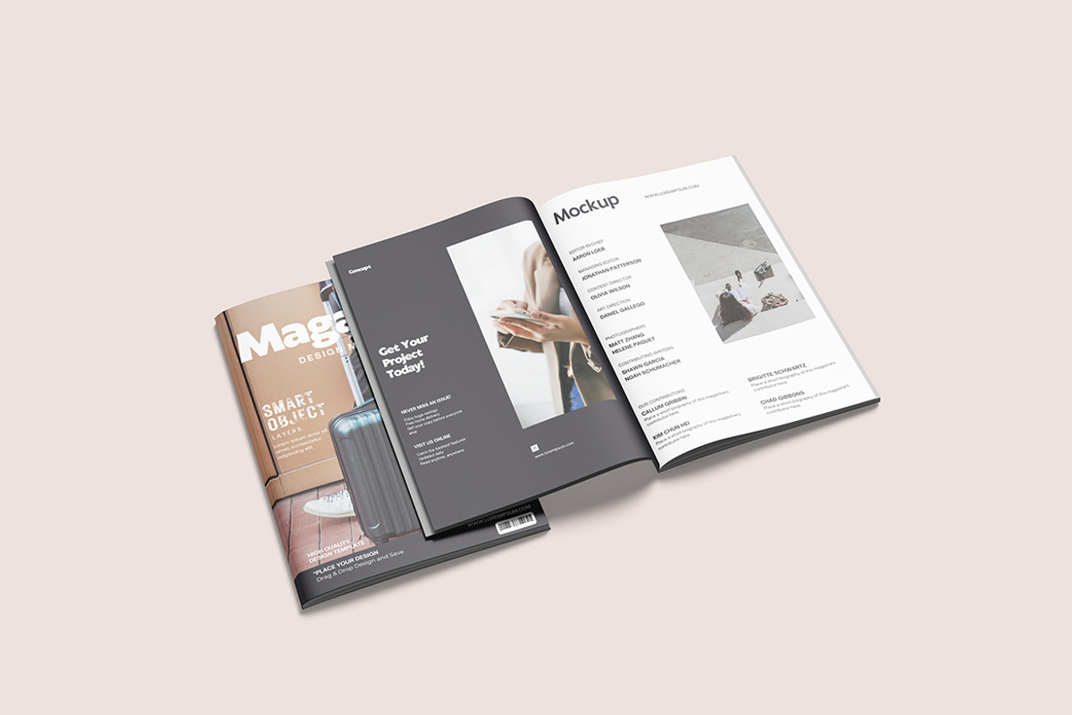 Magazine Mockup, a Product Mockup by bimockup (Photo 4 of 6)
