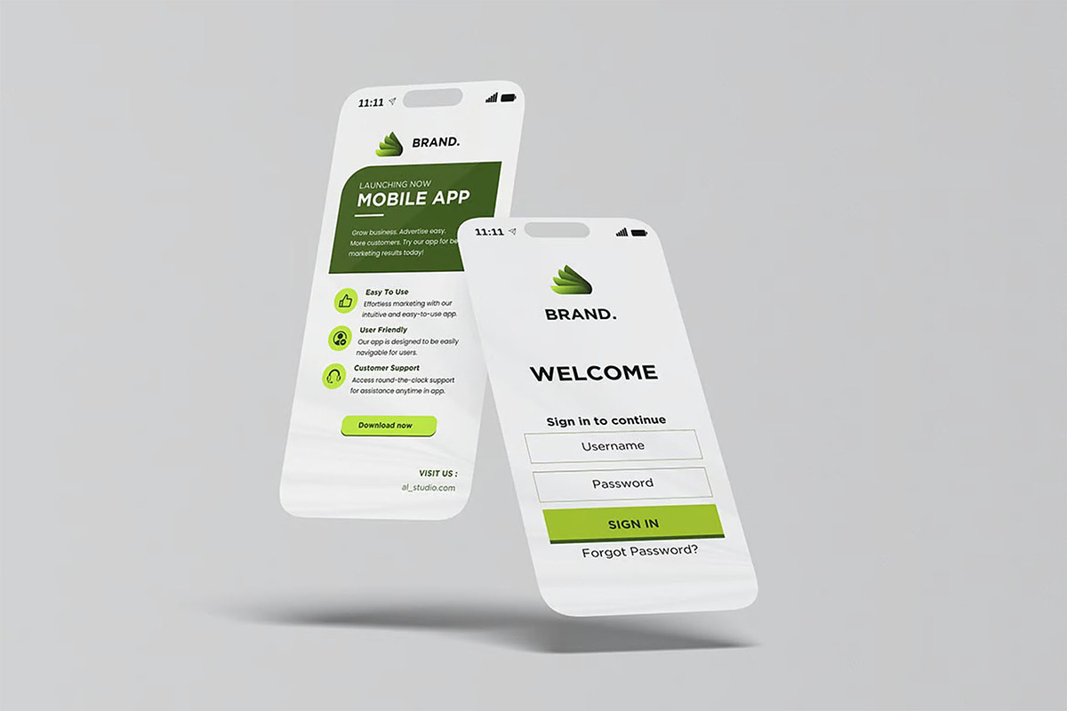 Mobile App Mockup, a Device Mockup by zpackcreative (Photo 3 of 5)