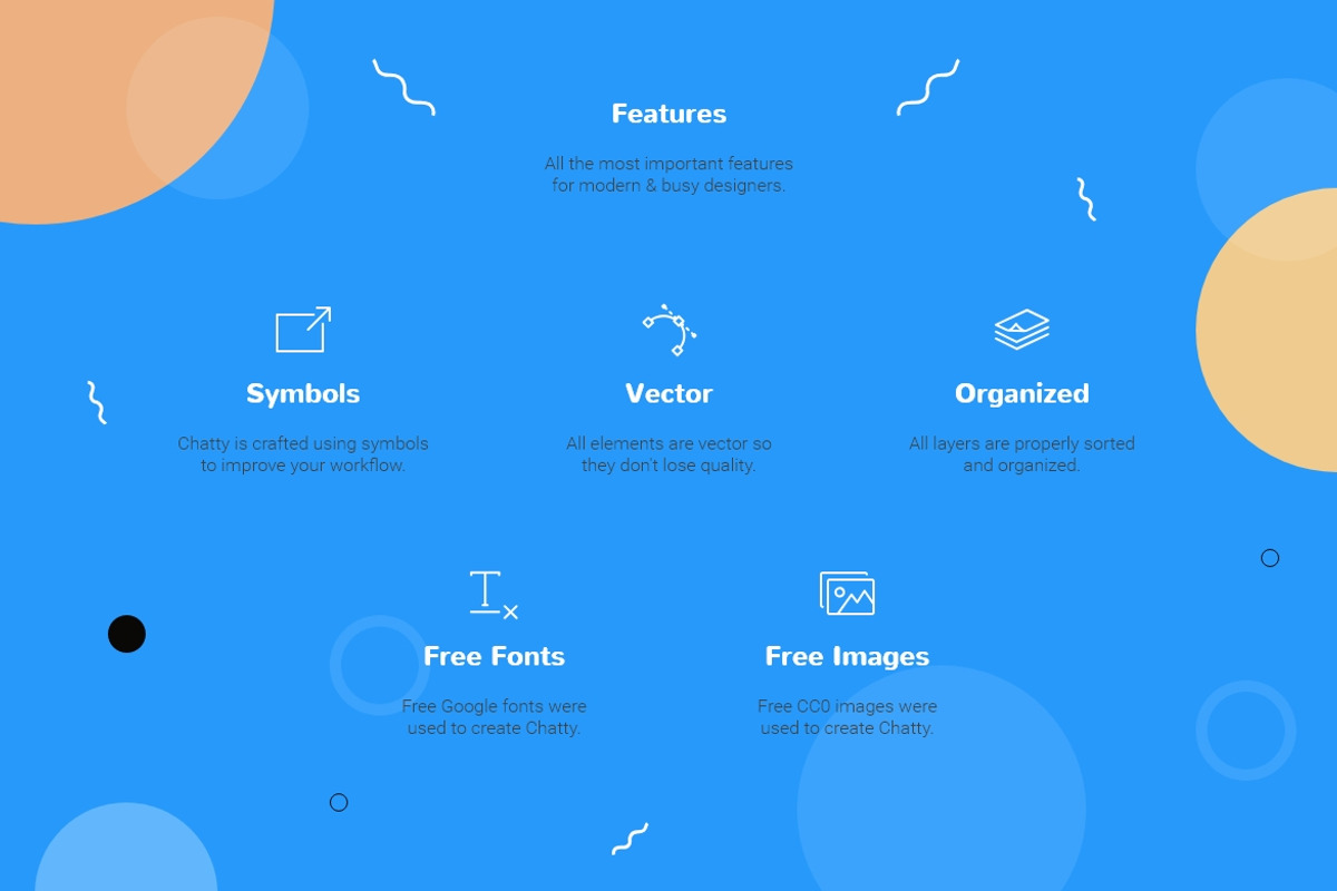 Chatty Mobile UI Kit, an UI Kit Template by Web Donut (Photo 3 of 7)