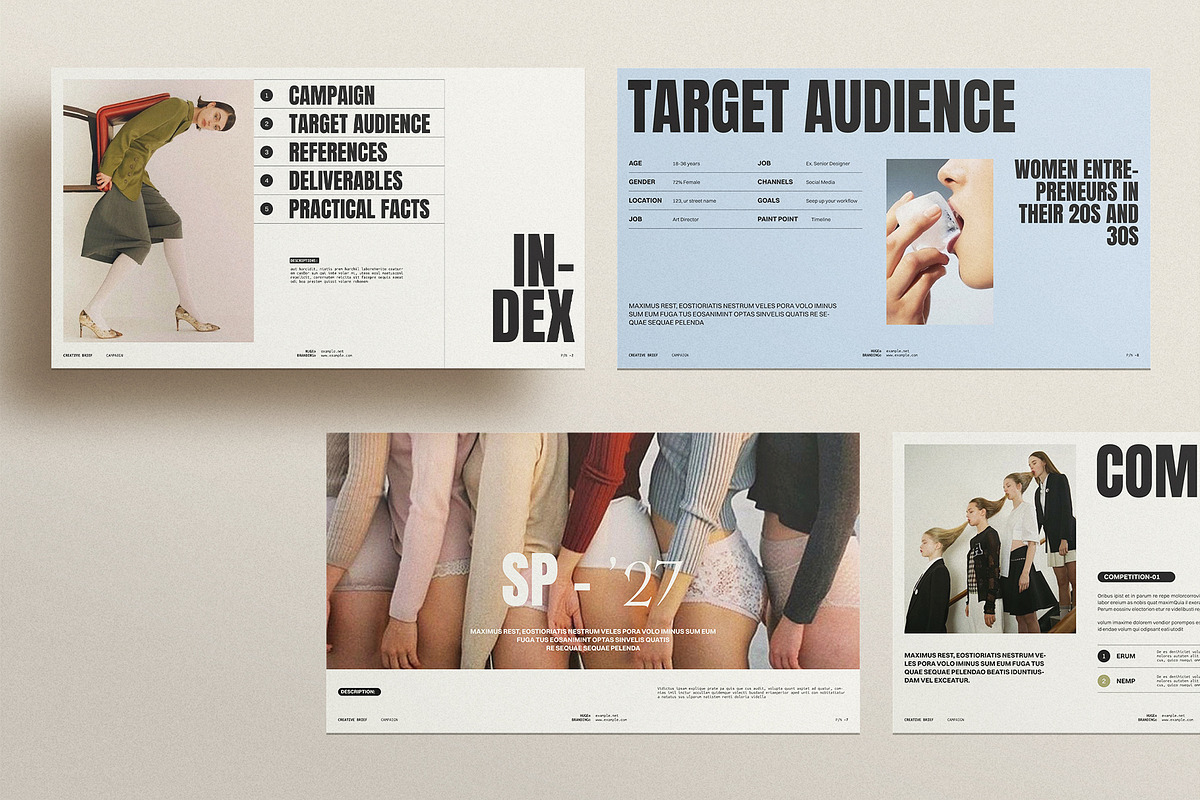 HUGE | Creative Brief Campaign, a Presentation Template by ArtisanaAura (Photo 5 of 10)