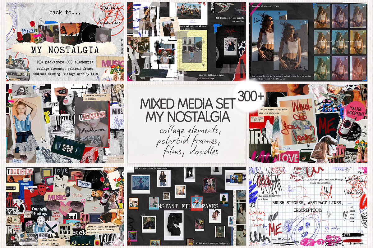 COLLAGE BUNDLE pack (1800+), an Object Graphic by lerinartstudio (Photo 4 of 10)